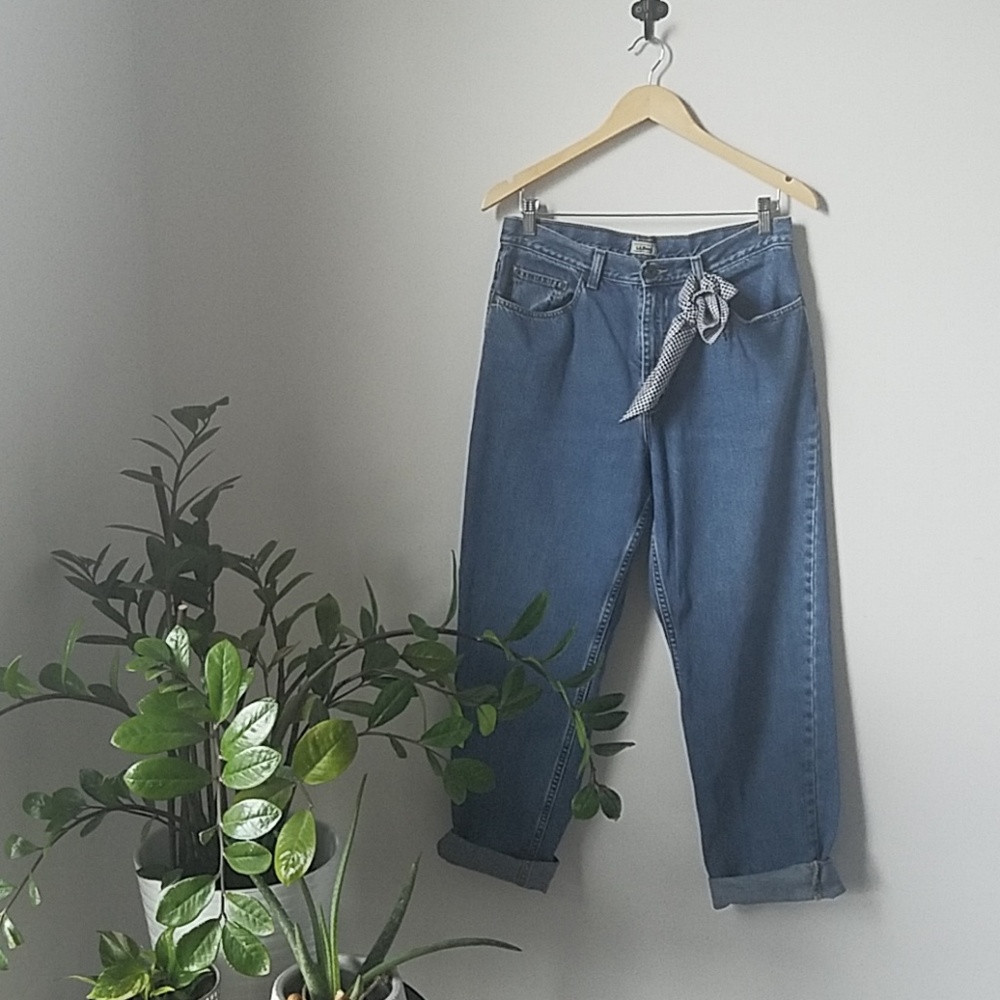 L.L. Bean Vintage Mom Blue Jeans